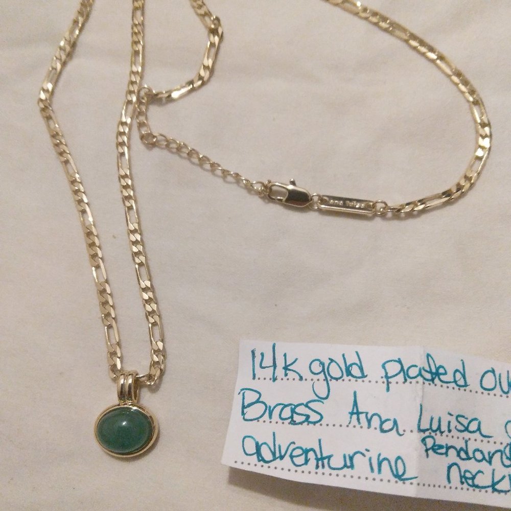 Ana Luisa, Green Adventurine pendant necklace